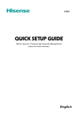 Preview for 1 page of Hisense 49S4 Quick Setup Manual