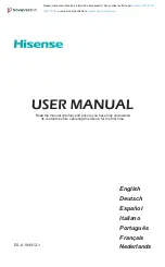 Preview for 1 page of Hisense 50A7100F User Manual