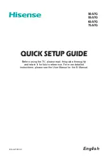 Preview for 2 page of Hisense 50A7G Quick Setup Manual