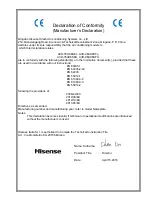 Preview for 3 page of Hisense AVD-76UX6SEH Operation Installation Maintenance Manual