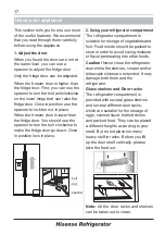 Предварительный просмотр 17 страницы Hisense BCD -535WY User'S Operation Manual