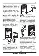 Предварительный просмотр 20 страницы Hisense BCD -535WY User'S Operation Manual