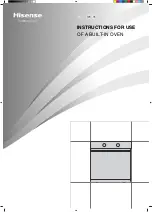 Preview for 1 page of Hisense BI62211CB Instructions For Use Manual