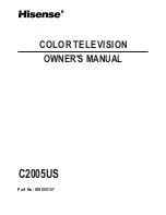 Hisense C2005US Owner'S Manual preview