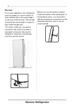 Предварительный просмотр 32 страницы Hisense FSN570W20B User'S Operation Manual