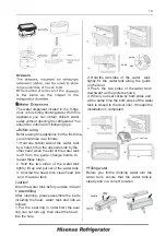 Предварительный просмотр 37 страницы Hisense FSN570W20B User'S Operation Manual