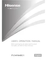 Hisense FV341N4EC1 User'S Operation Manual предпросмотр