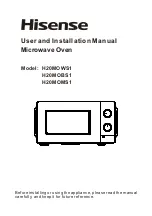 Preview for 1 page of Hisense H20MOBS1 User And Installation Manual