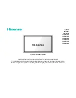 Предварительный просмотр 2 страницы Hisense H5 series Quick Start Manual