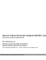 Hisense HB400C User Manual preview