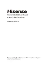 Hisense HBO60103 User And Installation Manual preview