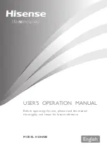 Hisense HDHA80 User'S Operation Manual preview