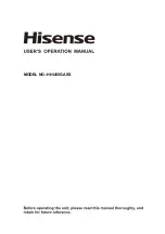 Предварительный просмотр 1 страницы Hisense HHU60GASS User'S Operation Manual