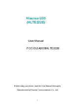 Предварительный просмотр 1 страницы Hisense HLTE222E User Manual