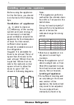 Предварительный просмотр 5 страницы Hisense HR6BMFF320 User'S Operation Manual