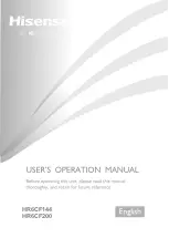 Hisense HR6CF144 User'S Operation Manual preview