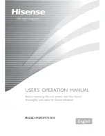 Предварительный просмотр 1 страницы Hisense HR6FDFF701SW User'S Operation Manual