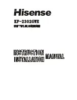 Preview for 1 page of Hisense KF-2302GWE Instruction & Installation Manual