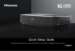 Hisense Laser Cinema PL1H Series Quick Setup Manual preview