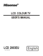 Hisense LCD COLOUR TV User Manual preview