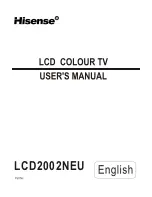 Preview for 1 page of Hisense LCD2002NEU User Manual