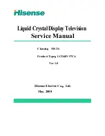 Предварительный просмотр 1 страницы Hisense LCD40V57CA Service Manual