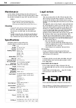 Предварительный просмотр 18 страницы Hisense LTDN42V77KMH User Manual