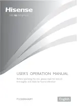 Предварительный просмотр 2 страницы Hisense MTZ60235FF User'S Operation Manual