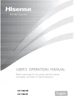 Предварительный просмотр 1 страницы Hisense RB17N6DSE User'S Operation Manual