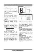 Preview for 7 page of Hisense RB292F4WB1 User'S Operating Manual