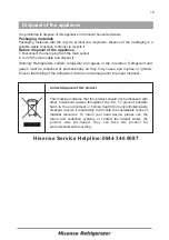 Preview for 18 page of Hisense RB292F4WB1 User'S Operating Manual