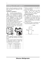 Предварительный просмотр 7 страницы Hisense RB325D4AB1 User'S Operation Manual