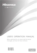 Предварительный просмотр 1 страницы Hisense RB327N4WB1 User'S Operation Manual