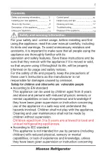 Предварительный просмотр 2 страницы Hisense RB327N4WB1 User'S Operation Manual