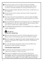 Предварительный просмотр 36 страницы Hisense RB645N4WIF User'S Operation Manual