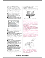 Предварительный просмотр 9 страницы Hisense RF15N1BSD User'S Operation Manual