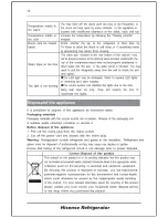 Предварительный просмотр 13 страницы Hisense RF15N1BSD User'S Operation Manual