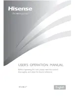 Hisense RF208N6 Series User'S Operation Manual preview