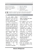 Preview for 2 page of Hisense RF528N4AC1 User'S Operation Manual