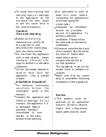 Preview for 6 page of Hisense RF528N4AC1 User'S Operation Manual