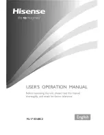 Hisense RL170D4BC2 User'S Operation Manual preview