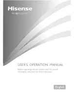 Предварительный просмотр 1 страницы Hisense RL462N4WC1 User'S Operation Manual