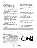 Предварительный просмотр 8 страницы Hisense RS669N4WC1 User'S Operation Manual