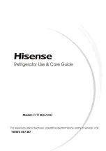 Hisense RT18N6AWD Refrigerator Use & Care Manual предпросмотр