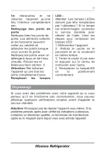 Предварительный просмотр 45 страницы Hisense RT326N4DG1 User'S Operation Manual