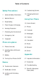 Preview for 2 page of Hisense T963 User Manual