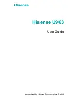 Hisense U963 User Manual предпросмотр