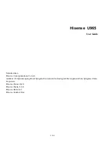 Hisense U965 User Manual preview