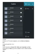 Предварительный просмотр 8 страницы Hisense VIDAA U5 User Manual