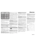 Preview for 2 page of Hisense WFBJ90121 Quick User Manual